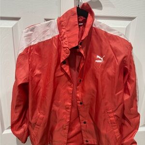 Puma Red and White Sports Jacket
